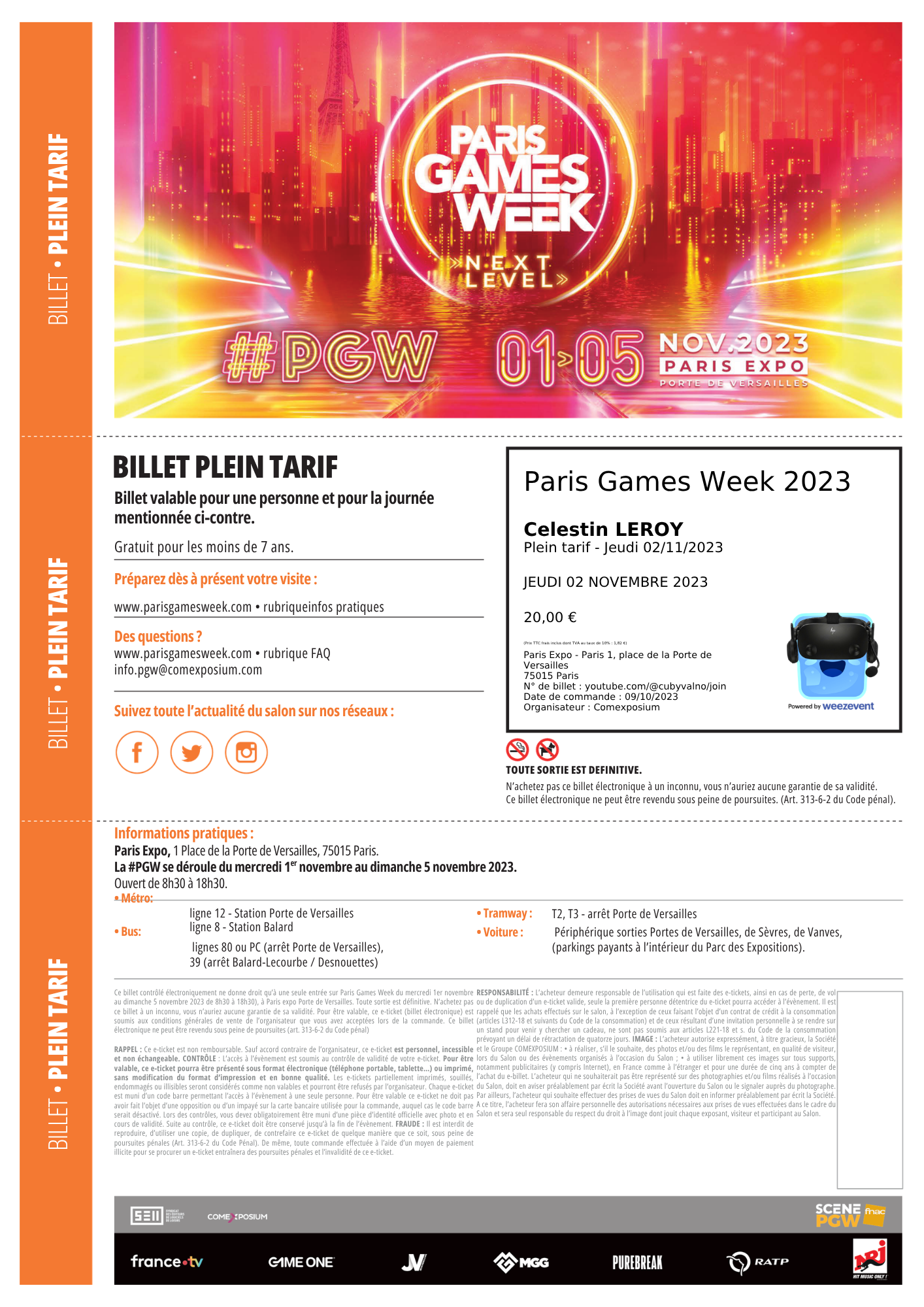 Preuve photo — PGW23 (QR masqué)