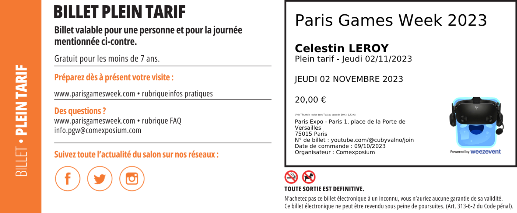 Preuve photo — PGW23 (QR masqué)